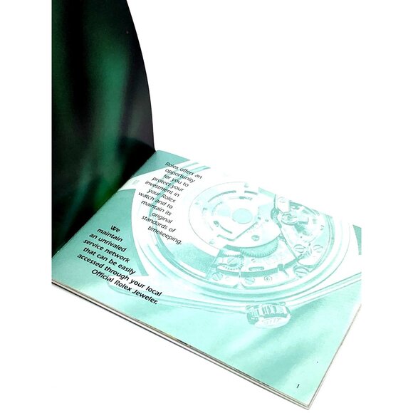 Authentic Green Factory Service Booklet Manual The Care of Your Rolex Watch - Picture 10 of 14